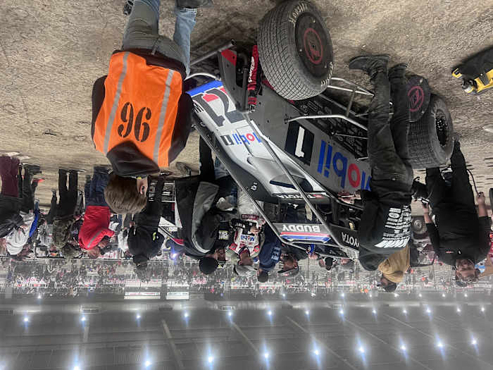 Buddy Kofoid finished second in Saturday's final race of the Chili Bowl in Tulsa. Photo courtesy Victoria Beaver.
